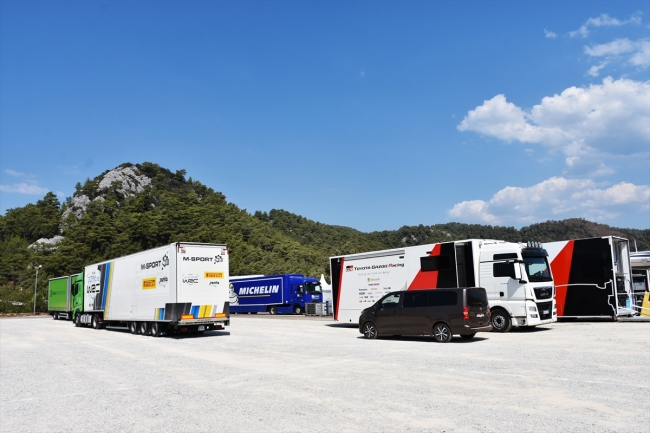 Muğla'da Türkiye Rallisi öncesi yaşam alanı oluşturuldu